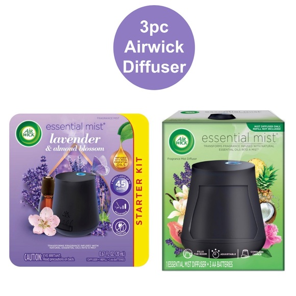 air wick Accents New 3pc Air Wick Essential Mist Diffuser Essential